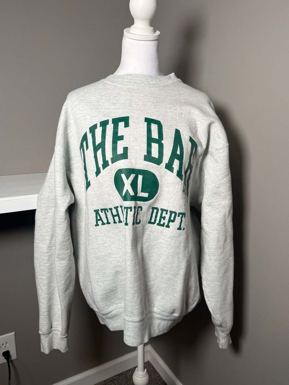 Vintage Fruit of the Loom Athletic Dept Sweatshirt Grey USA